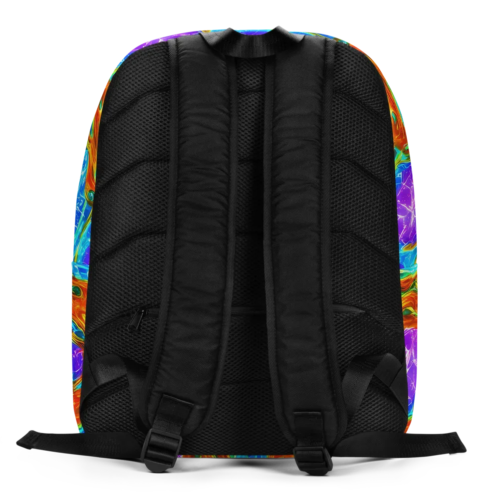 Prismatic Inferno on Minimalist Backpack — Back