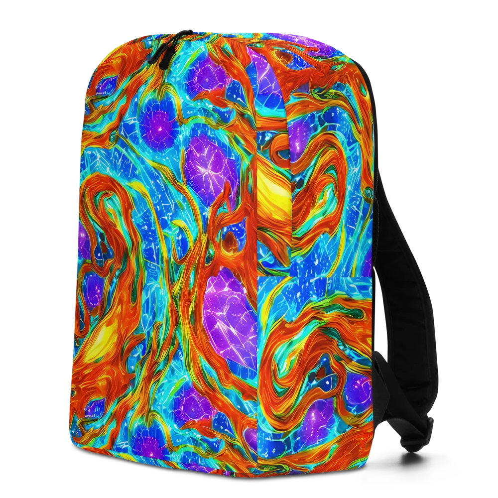 Prismatic Inferno on Minimalist Backpack — Left