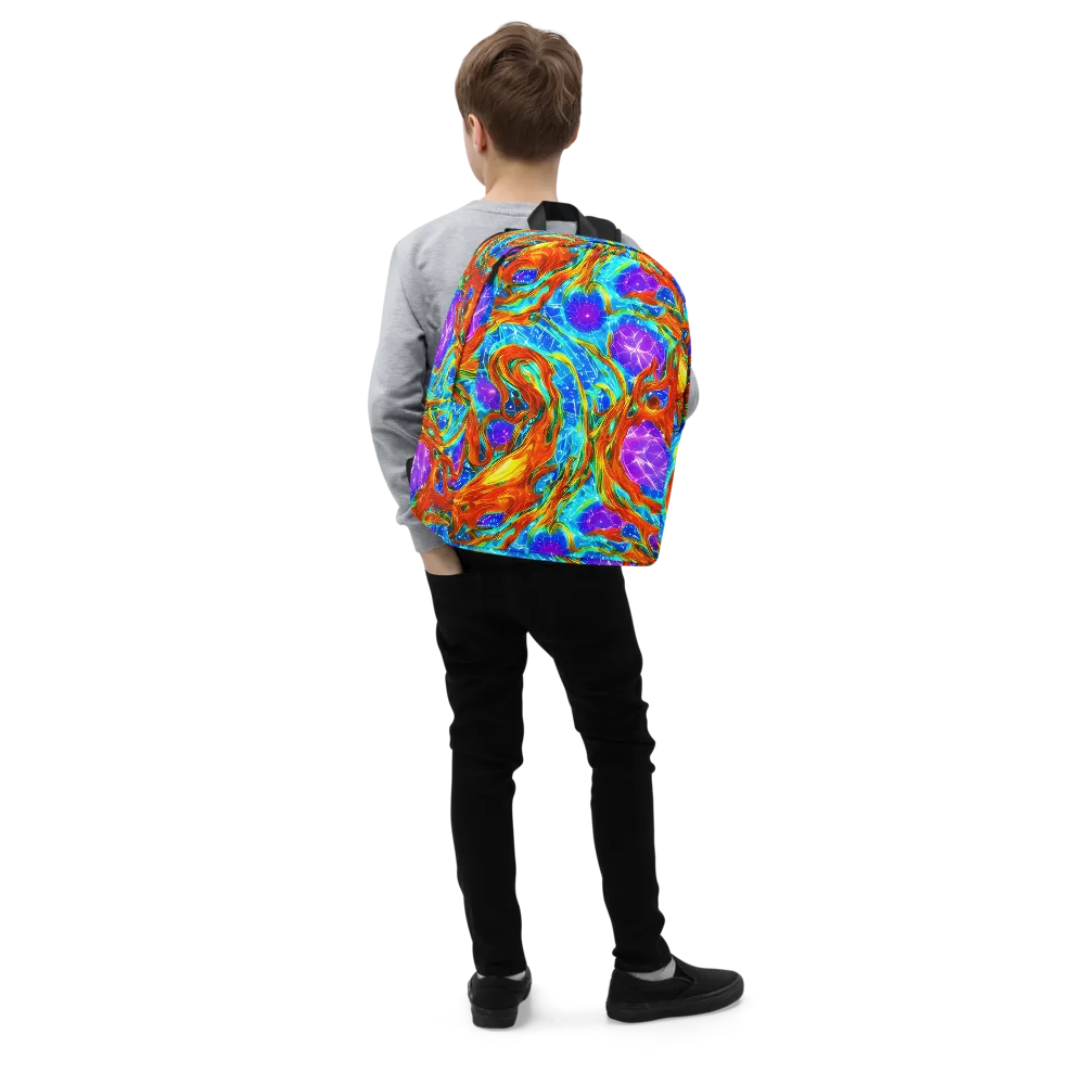 Prismatic Inferno on Minimalist Backpack — Right Front