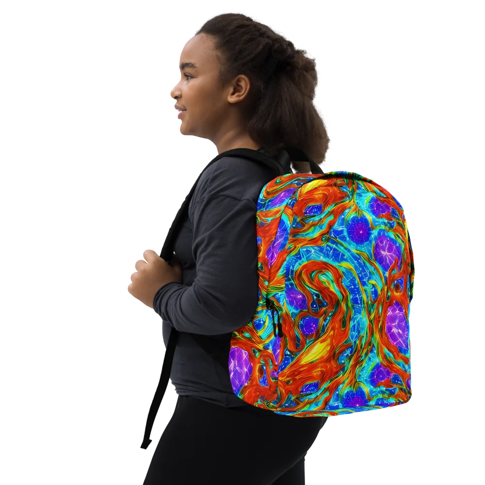 Prismatic Inferno on Minimalist Backpack — Right Front