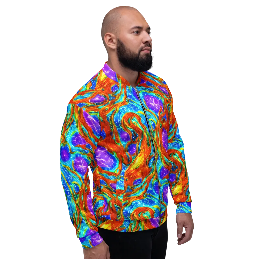 Prismatic Inferno on Bomber Jacket — Right