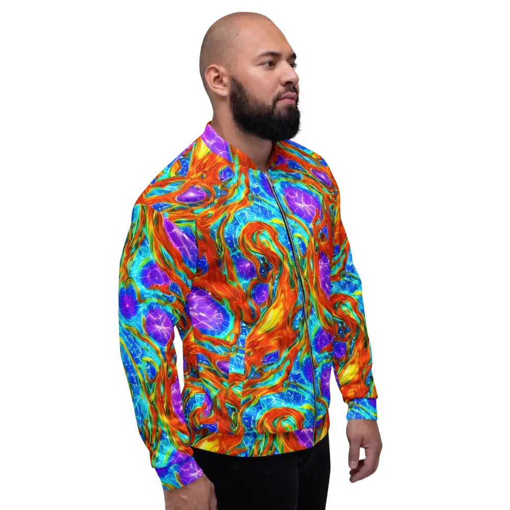 Prismatic Inferno on Bomber Jacket — Right