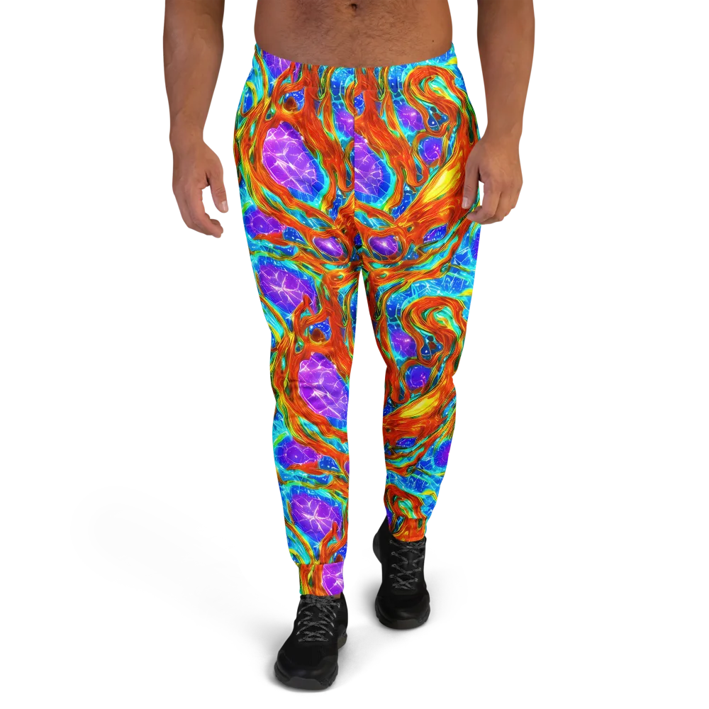 Prismatic Inferno on Men's Joggers — Front