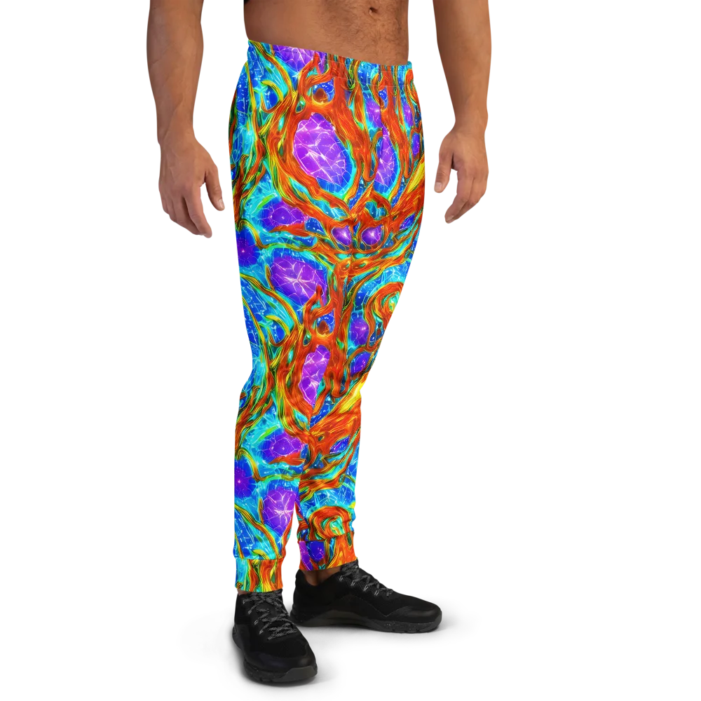 Prismatic Inferno on Men's Joggers — Right