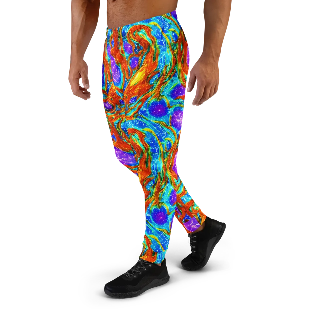 Prismatic Inferno on Men's Joggers — Left