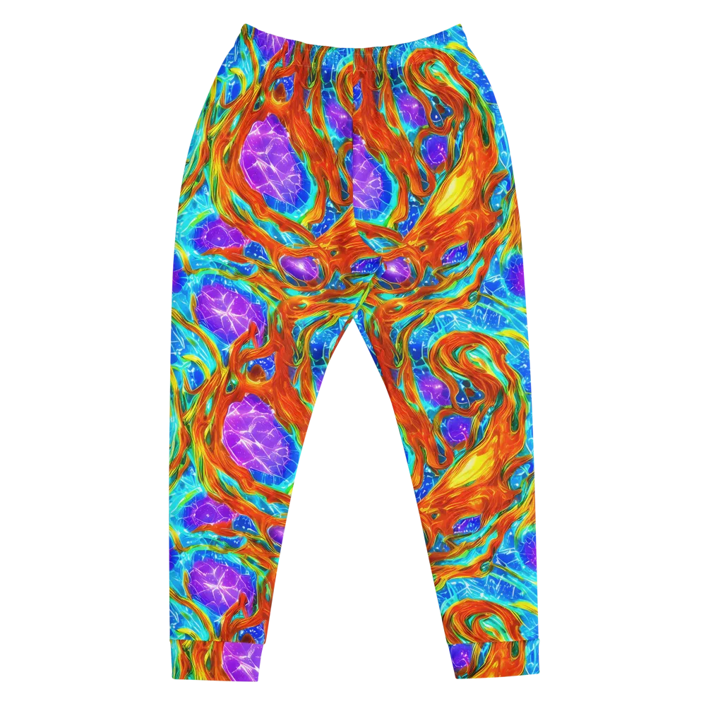 Prismatic Inferno on Men's Joggers — Front