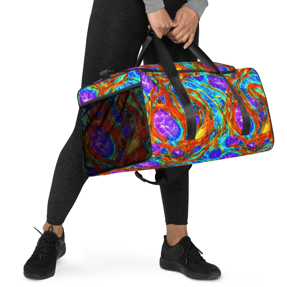 Prismatic Inferno on Duffle Bag — Right Front