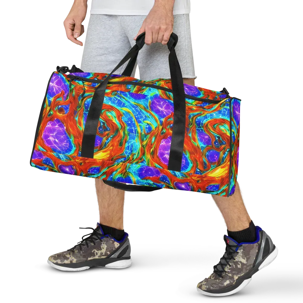 Prismatic Inferno on Duffle Bag — Front