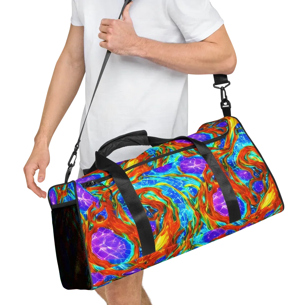 Prismatic Inferno on Duffle Bag — Right Front