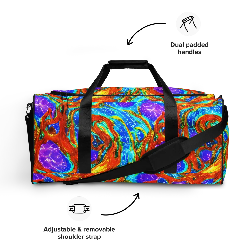 Prismatic Inferno on Duffle Bag — Front