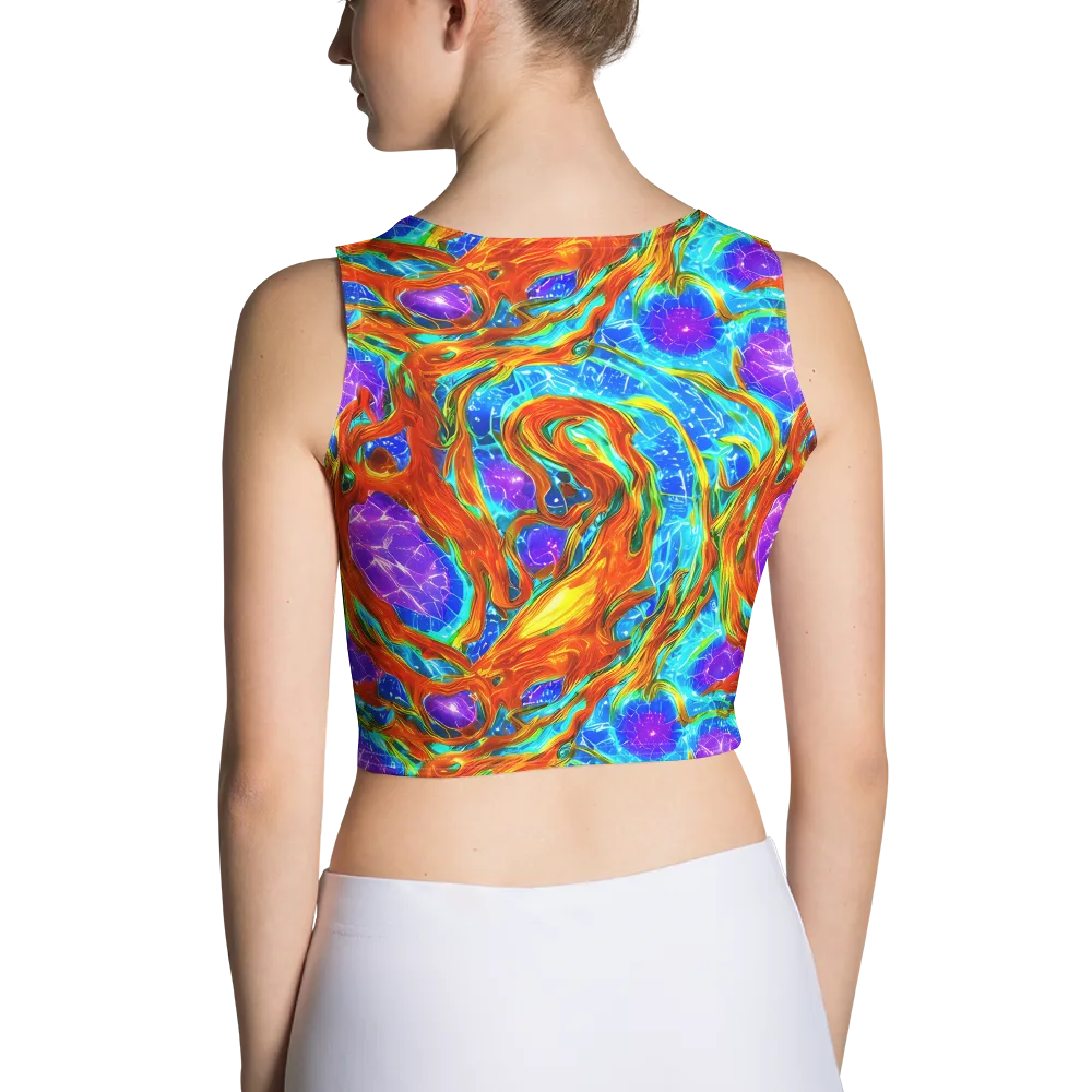 Prismatic Inferno on Crop Top — Back