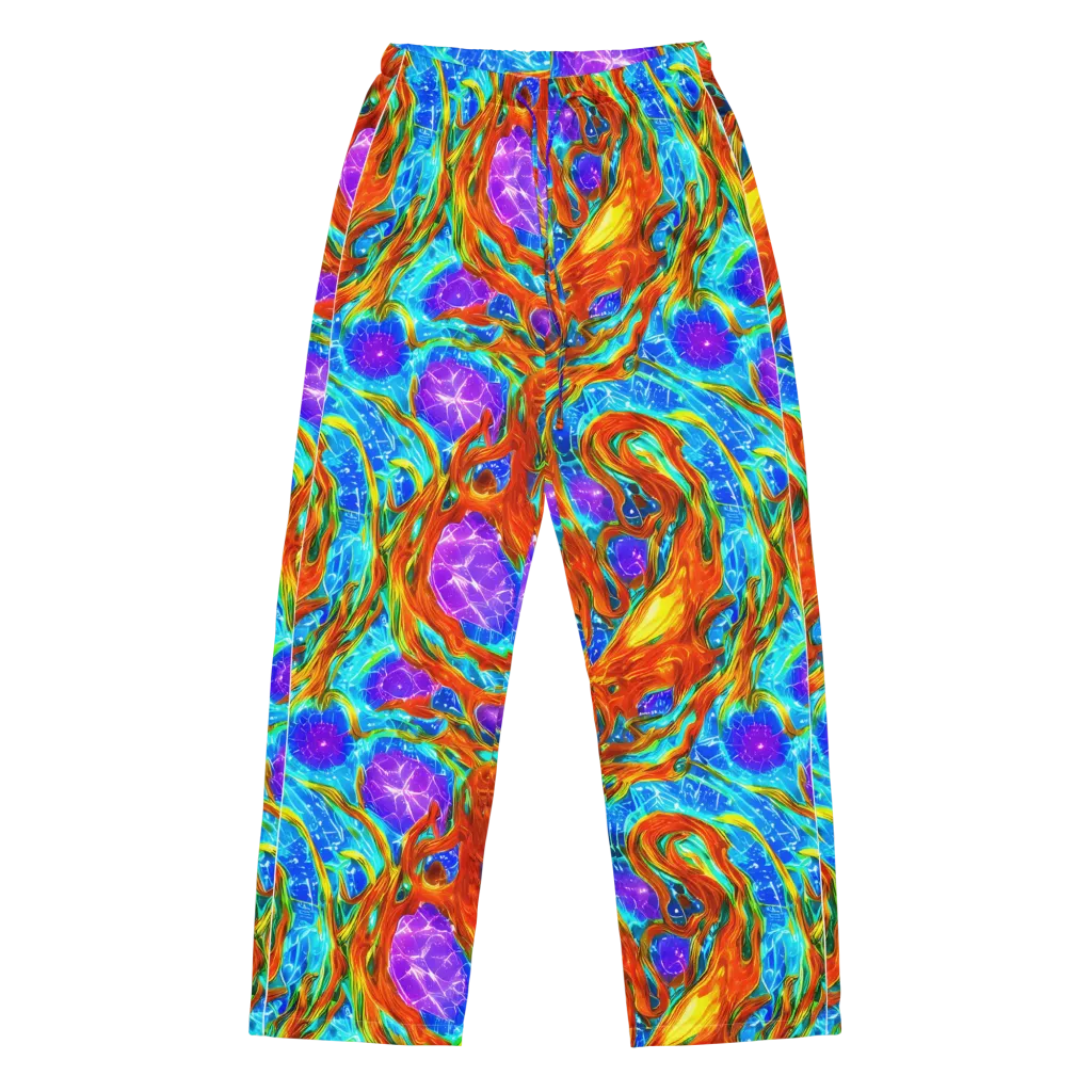 Prismatic Inferno on Women's Pajama Pants — Front
