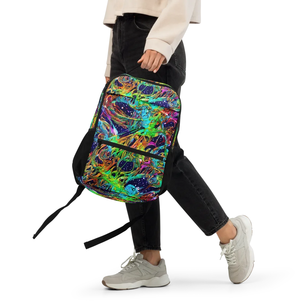 Neon Mythos on Utility Backpack — Front