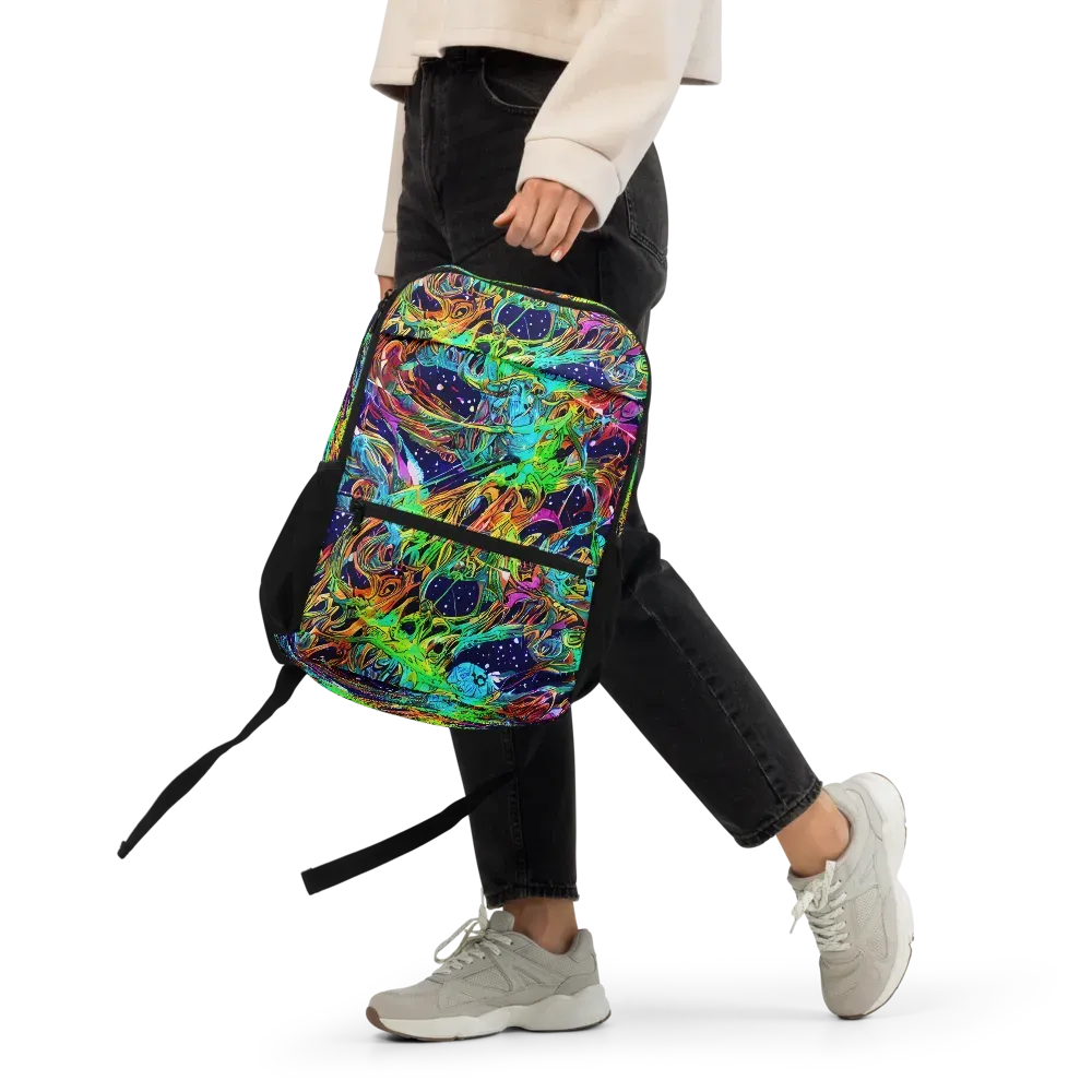 Neon Mythos on Utility Backpack — Front