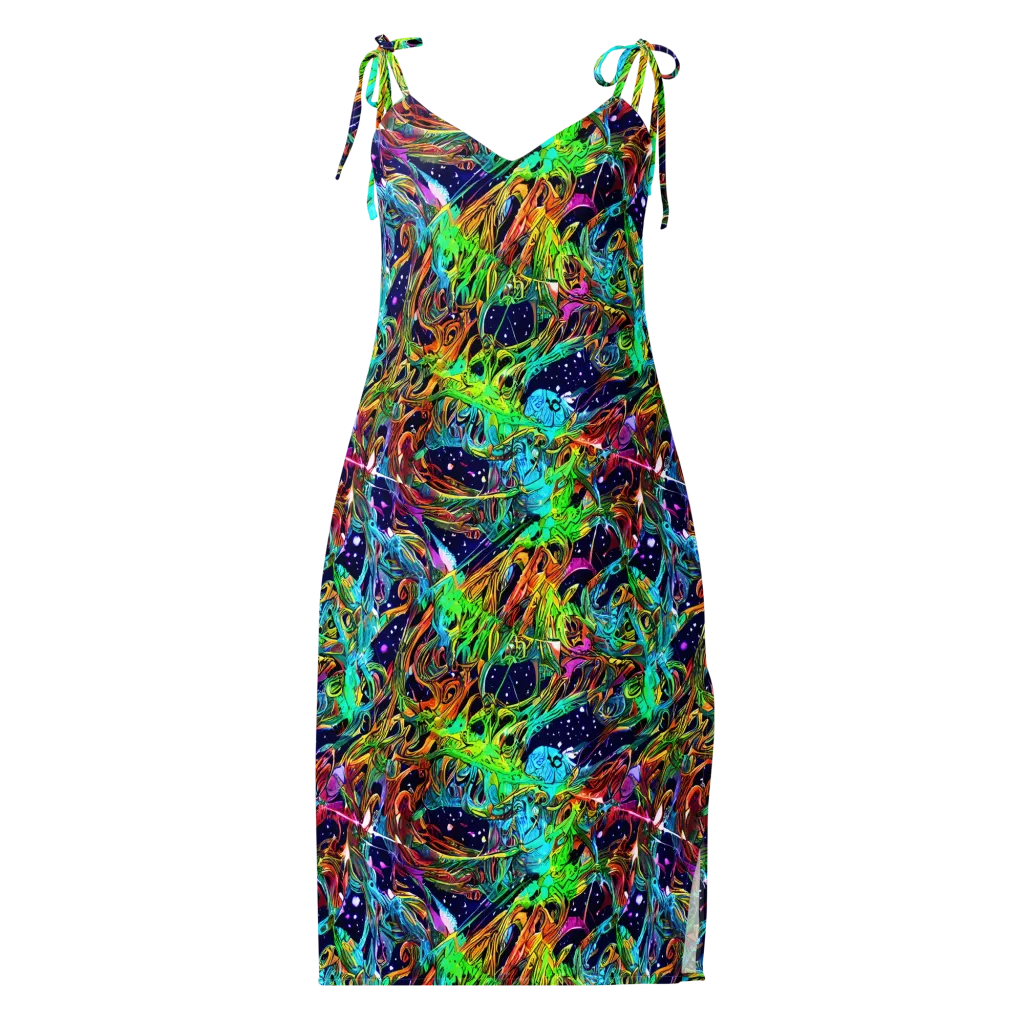 Neon Mythos on Slip Dress — Front