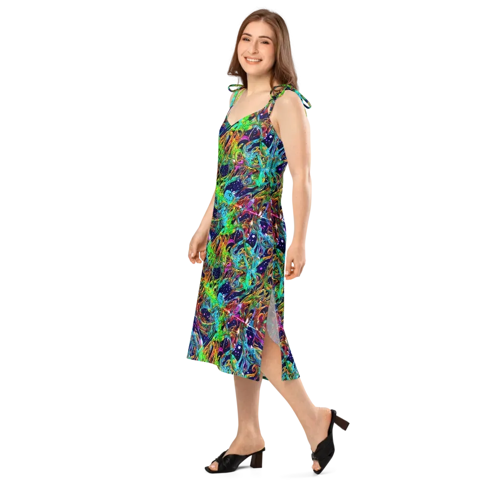 Neon Mythos on Slip Dress — Left Front