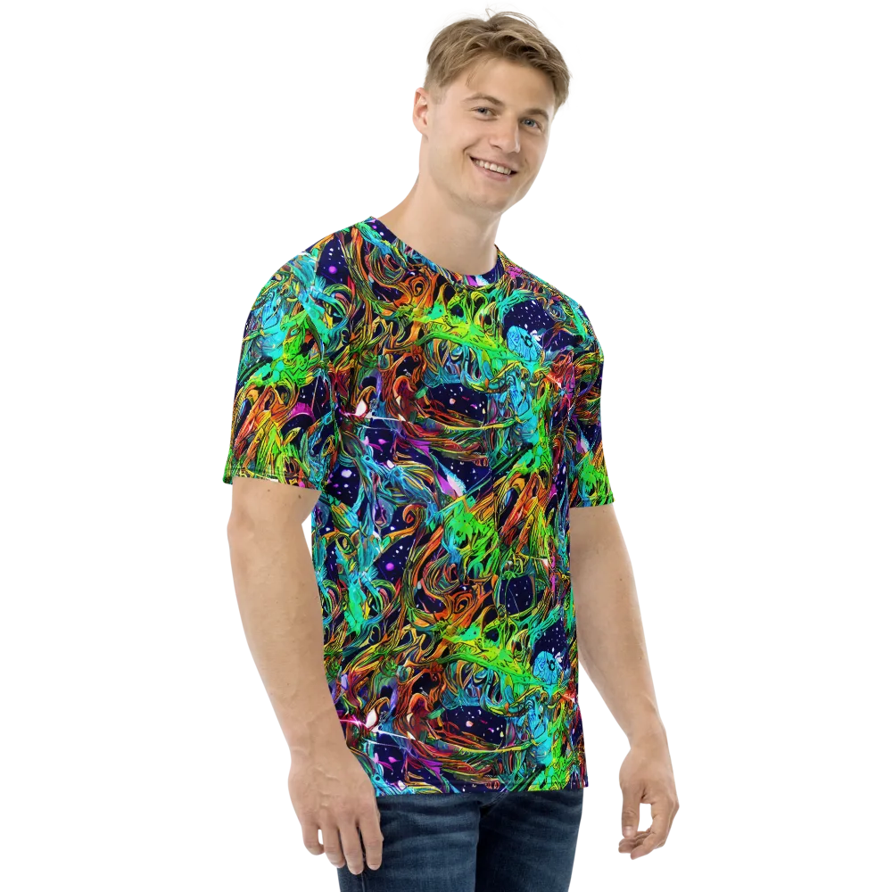 Neon Mythos on Men's Crew Neck T-Shirt — Right