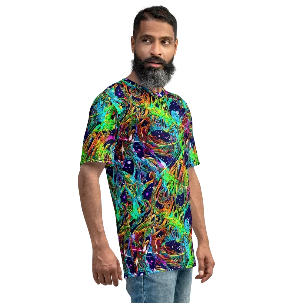 Neon Mythos on Men's Crew Neck T-Shirt — Right