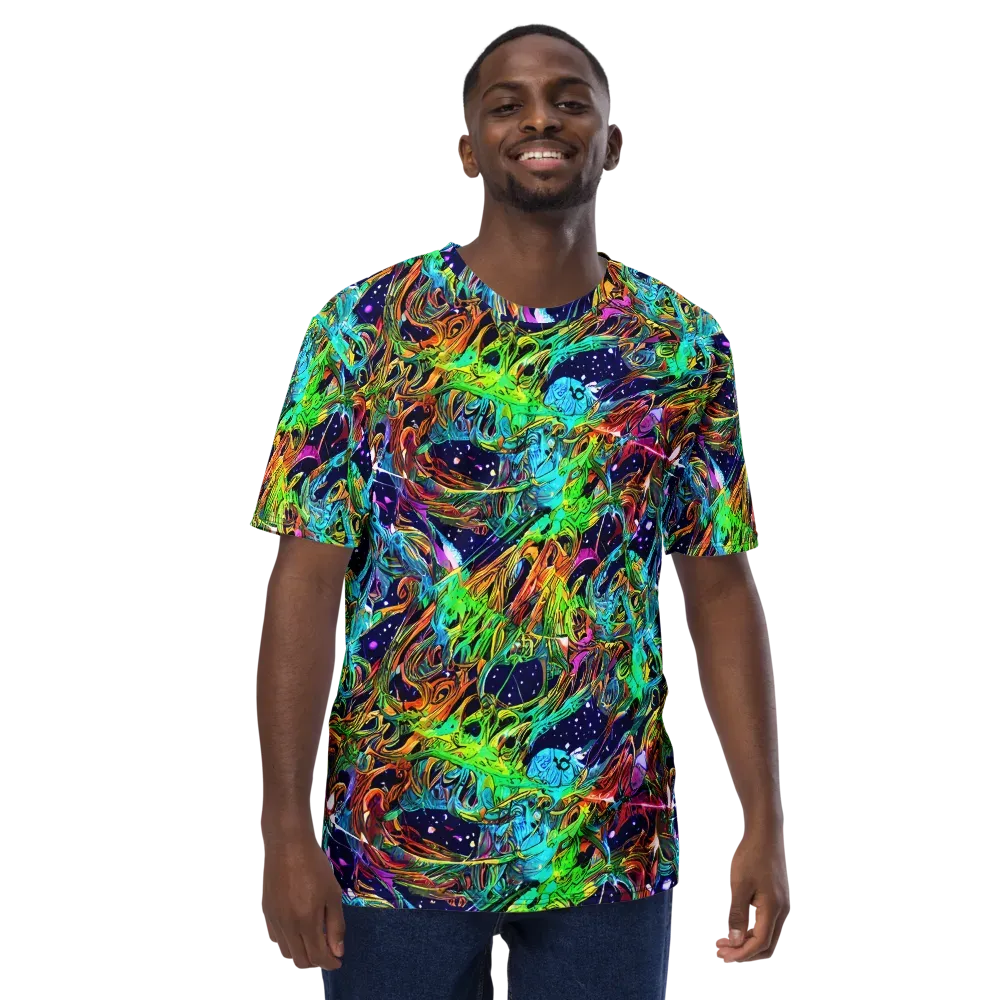 Neon Mythos on Men's Crew Neck T-Shirt — Front