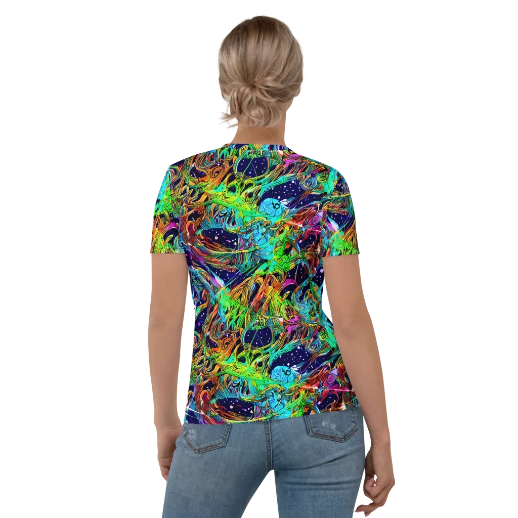 Neon Mythos on Women's Crew Neck T-Shirt — Back