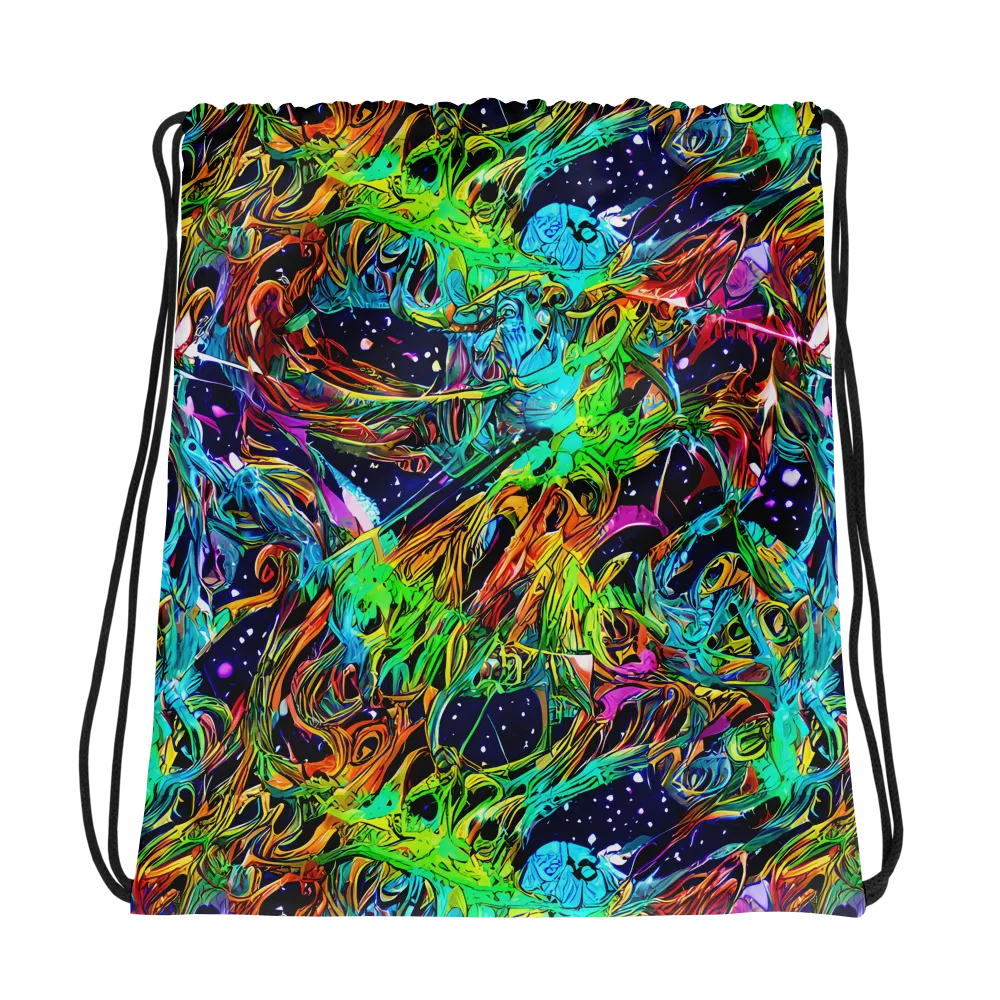 Neon Mythos on Drawstring Bag — Photo