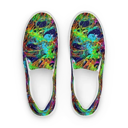 Neon Mythos on a Women's Slip-On Canvas Shoes
