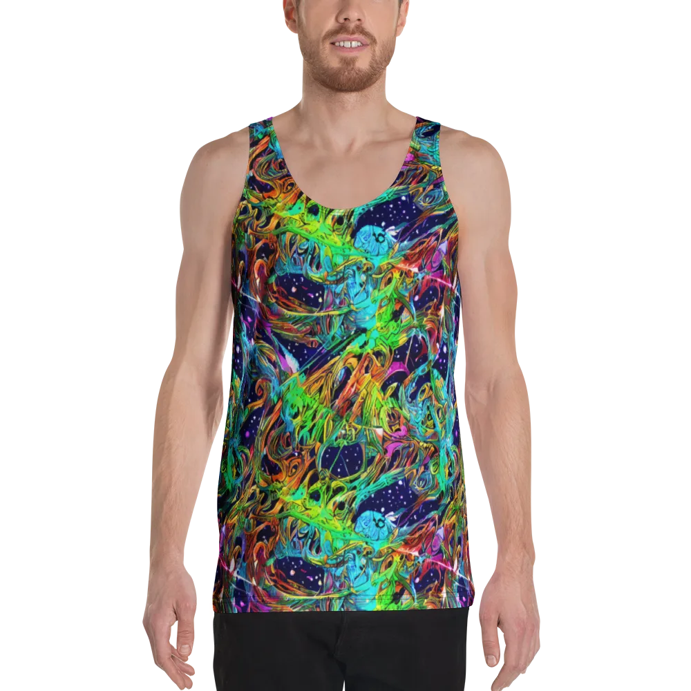Neon Mythos on Men's Tank Top — Front