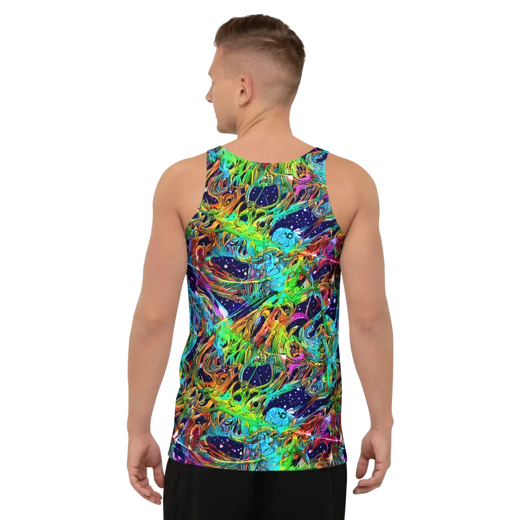 Neon Mythos on Men's Tank Top — Back