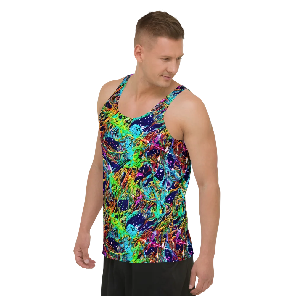 Neon Mythos on Men's Tank Top — Left Front