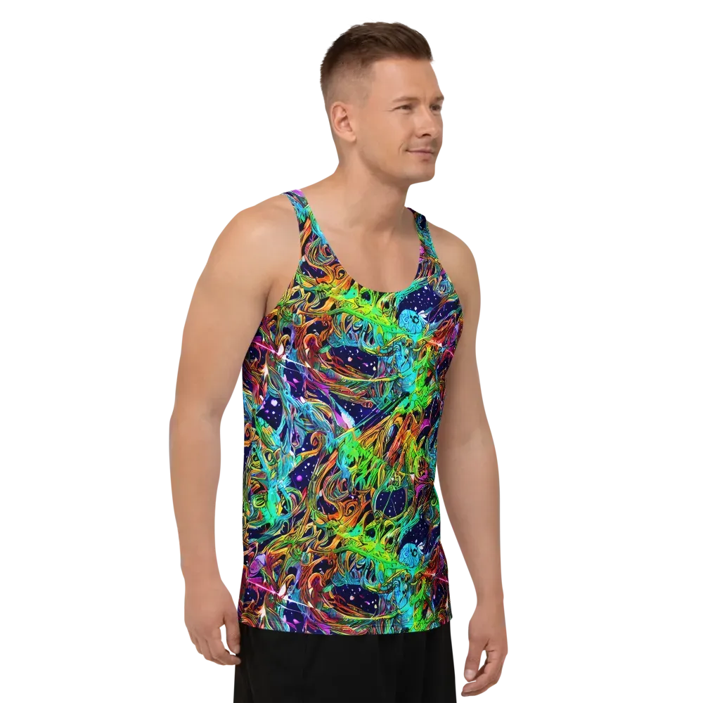 Neon Mythos on Men's Tank Top — Right Front