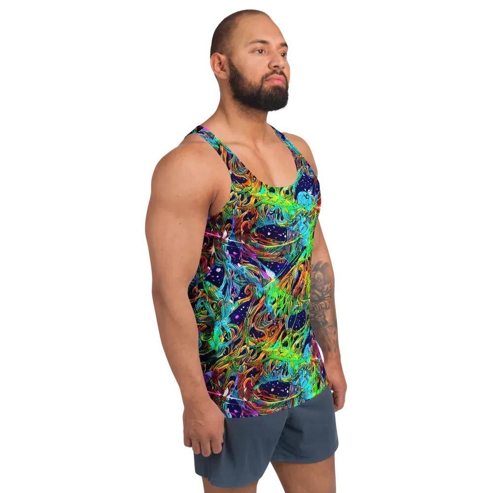 Neon Mythos on Men's Tank Top — Right Front