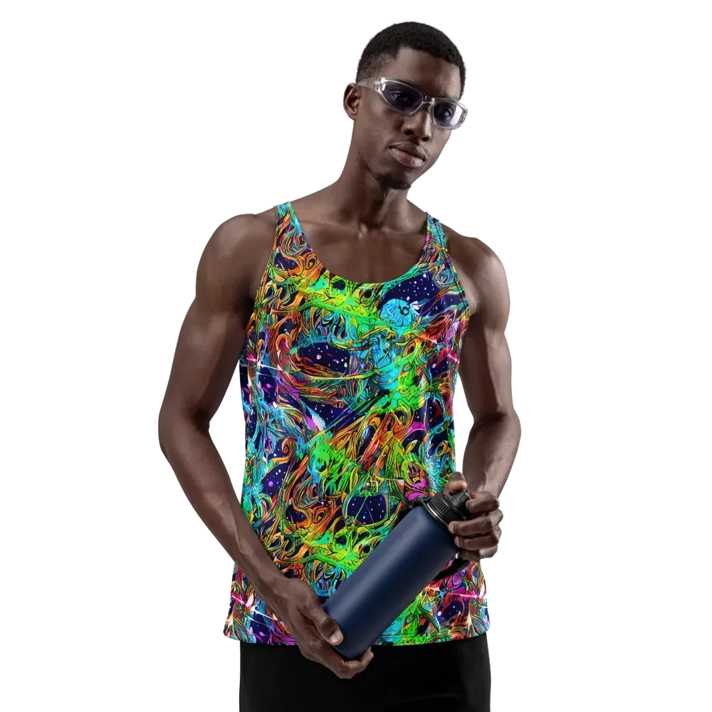 Neon Mythos on Men's Tank Top — Front