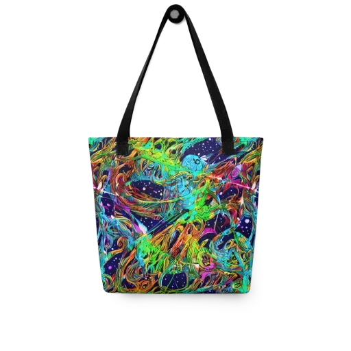 Neon Mythos on a Tote Bag