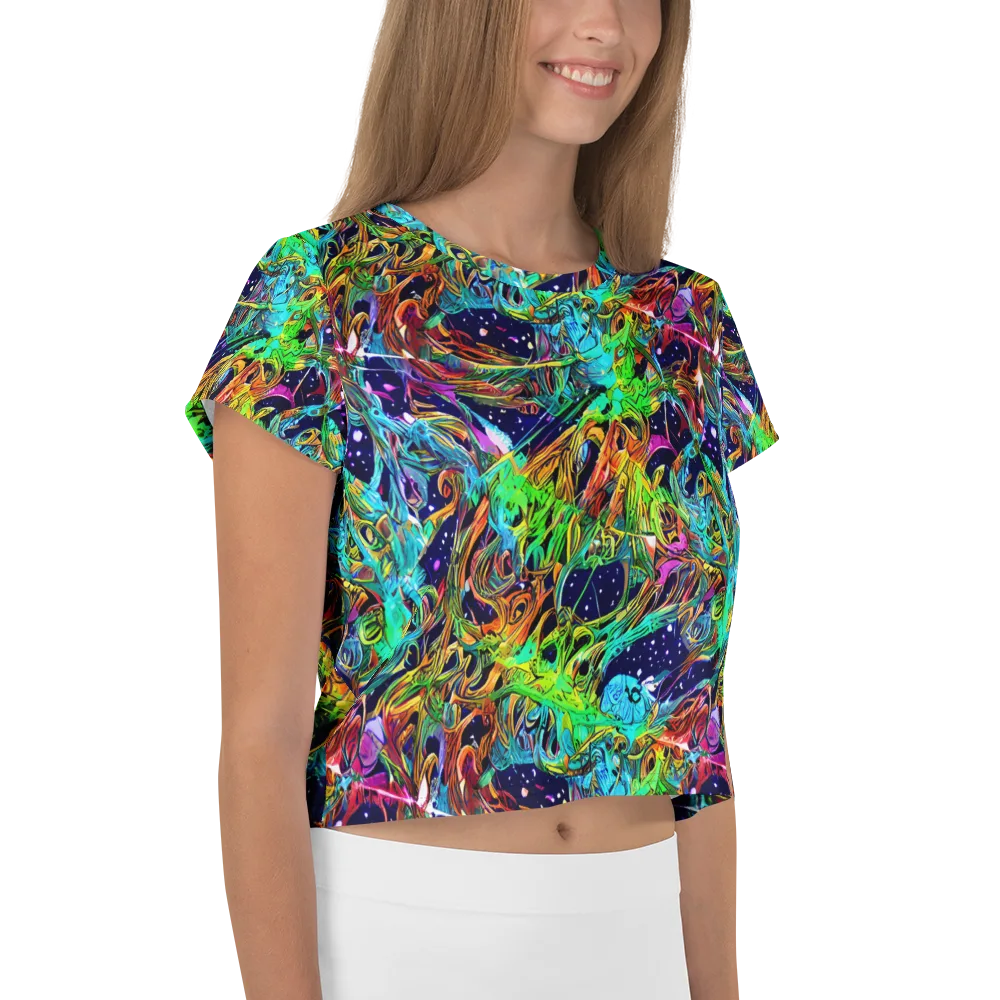 Neon Mythos on Crop Tee — Right