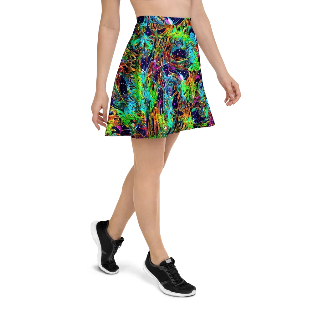 Neon Mythos on Skater Skirt — Right