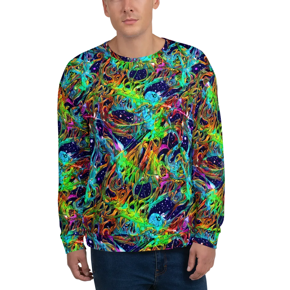 Neon Mythos on Sweatshirt — Front