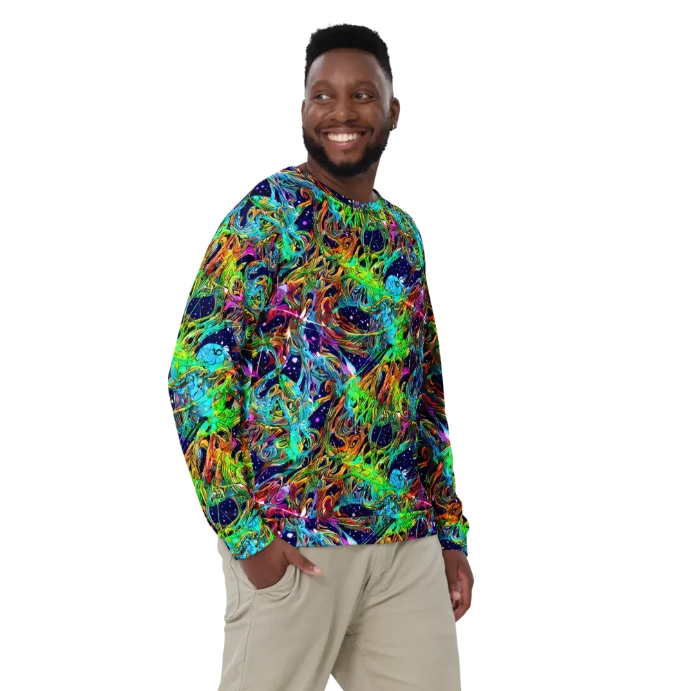 Neon Mythos on Sweatshirt — Front