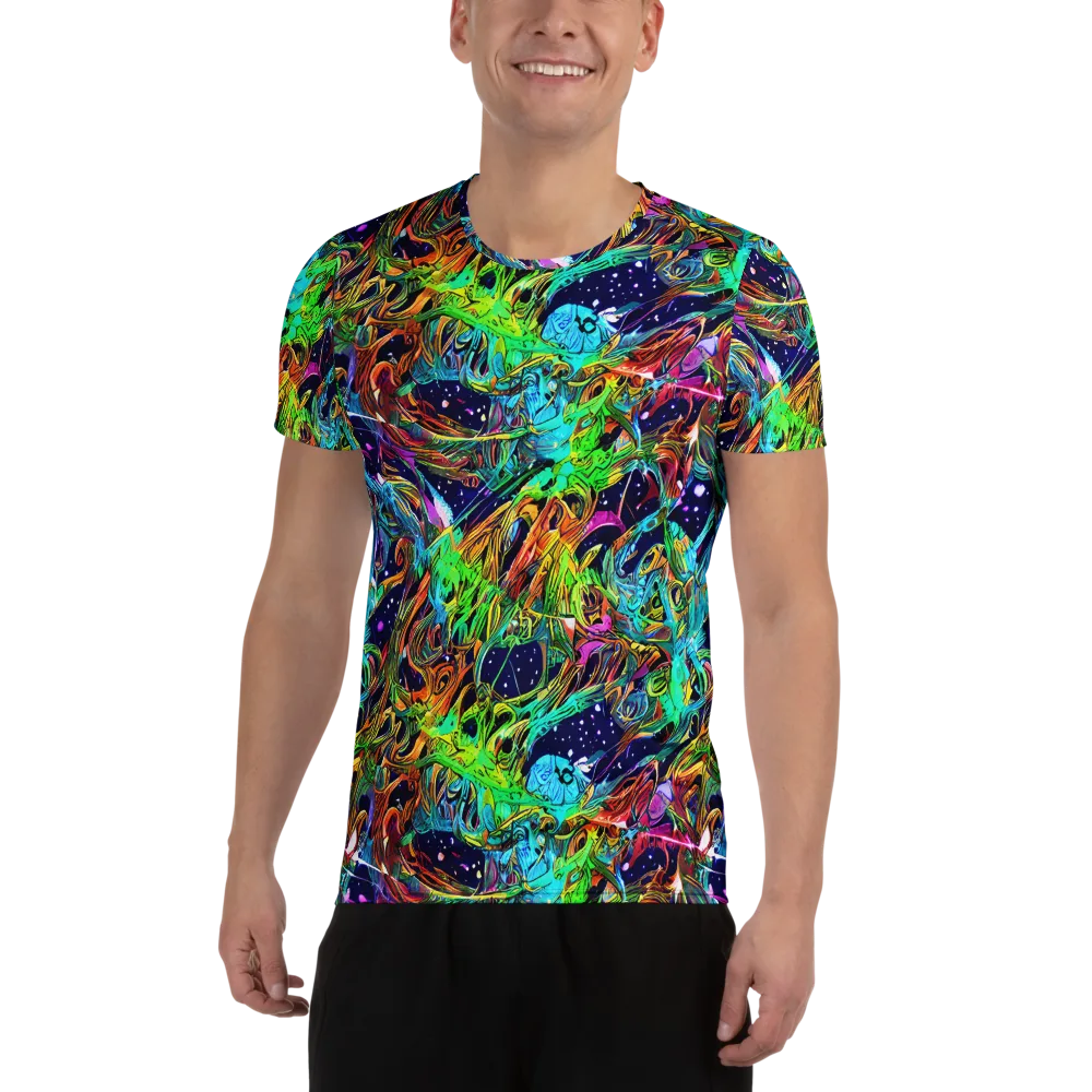 Neon Mythos on Men's Athletic T-Shirt — Front