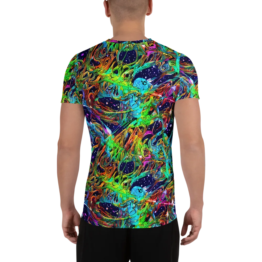 Neon Mythos on Men's Athletic T-Shirt — Back