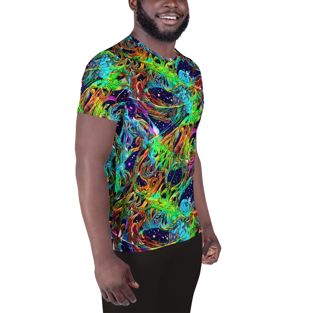 Neon Mythos on Men's Athletic T-Shirt — Right