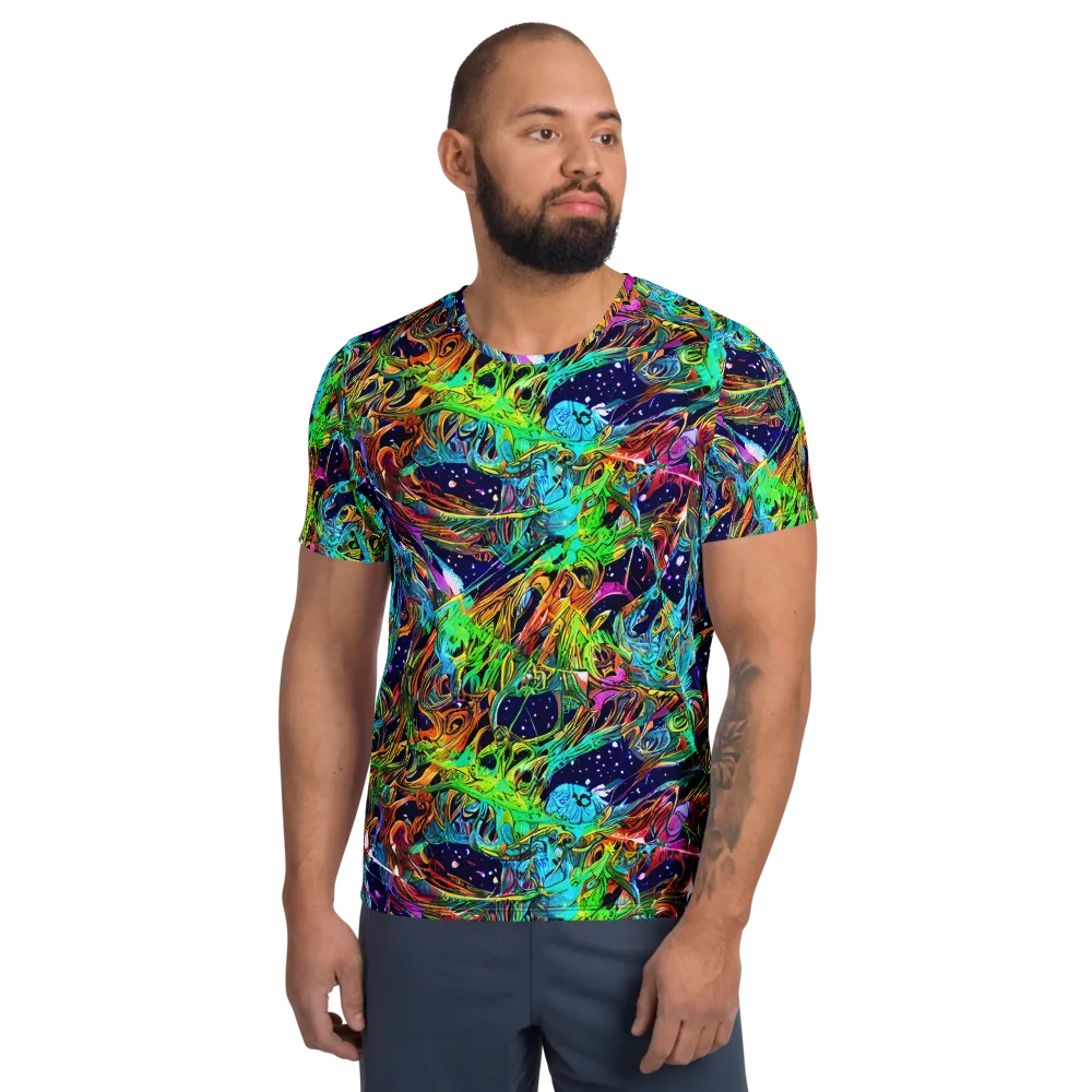 Neon Mythos on Men's Athletic T-Shirt — Front