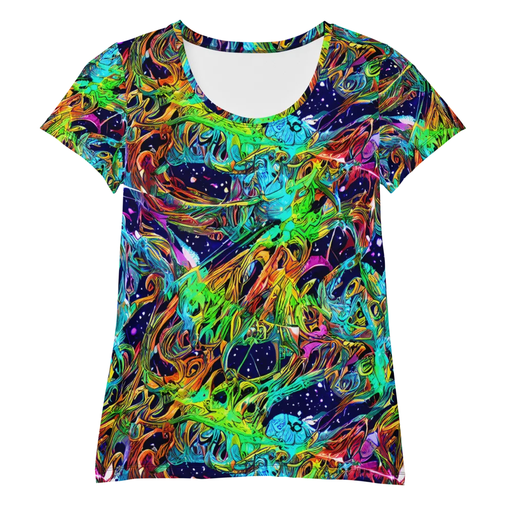 Neon Mythos on Women's Athletic T-Shirt — Front