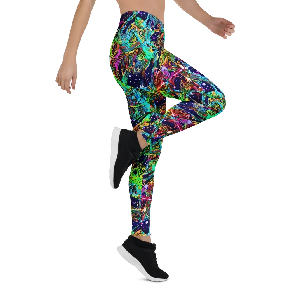 Neon Mythos on Leggings — Right