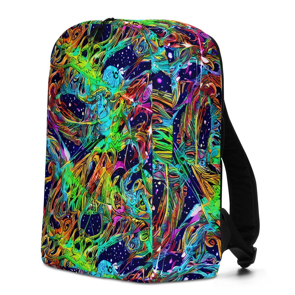 Neon Mythos on Minimalist Backpack — Left
