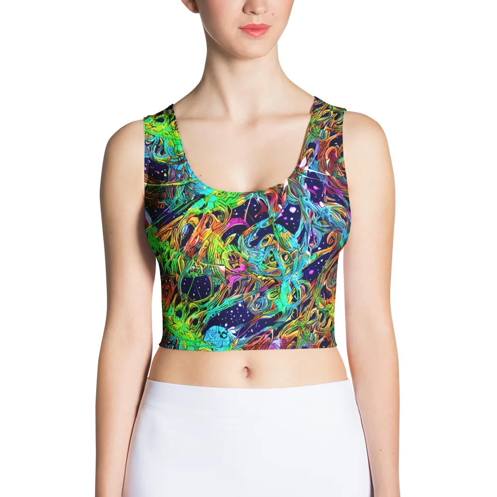 Neon Mythos on Crop Top — Front