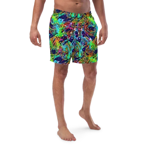 Neon Mythos on a Swim Trunks