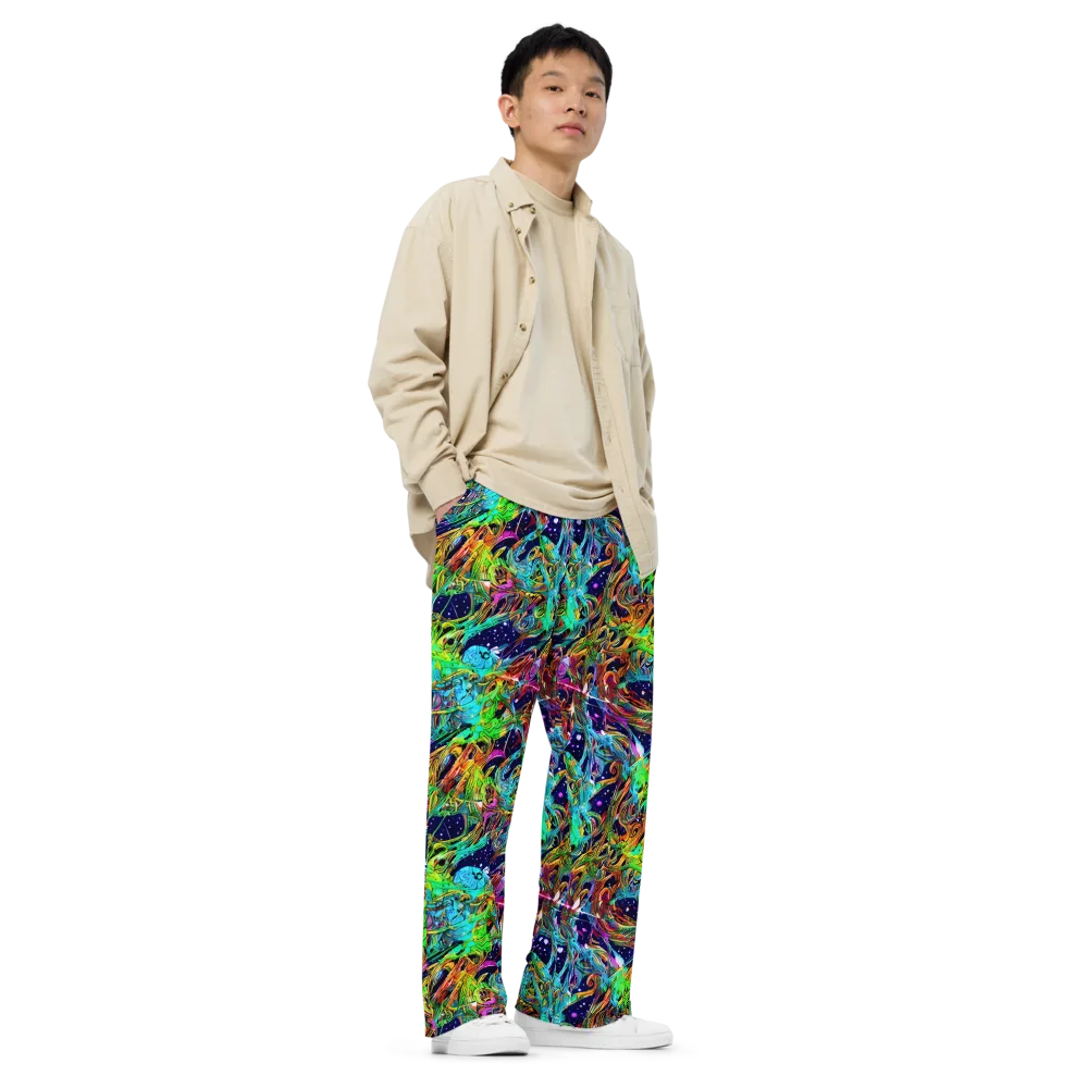 Neon Mythos on Wide-Leg Pants — Right Front