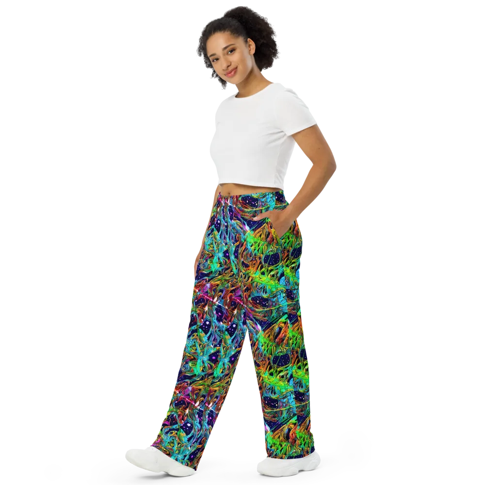 Neon Mythos on Wide-Leg Pants — Left Front