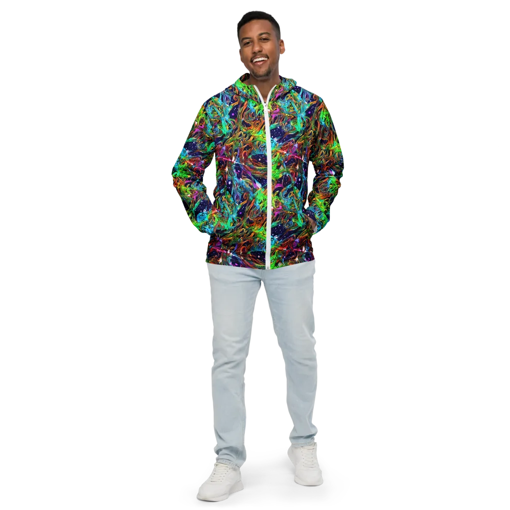 Neon Mythos on Men's Windbreaker — Front