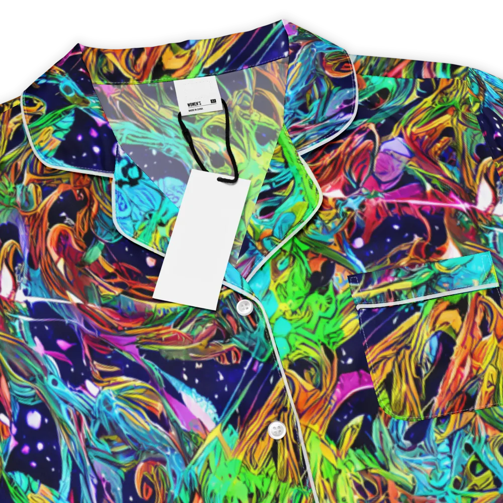 Neon Mythos on Women's Short Sleeve Pajama Top — Product details